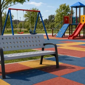 Panchina Poly in parco giochi